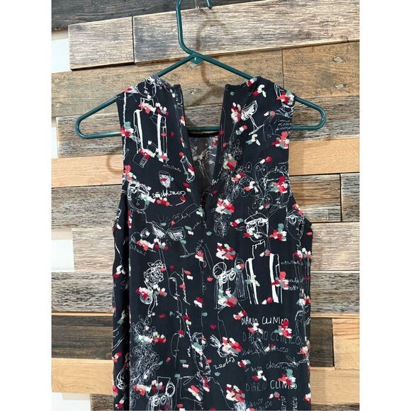 Miao Ran Printed & Embroidered Dress in Black fit XS/S - Picture 12 of 14